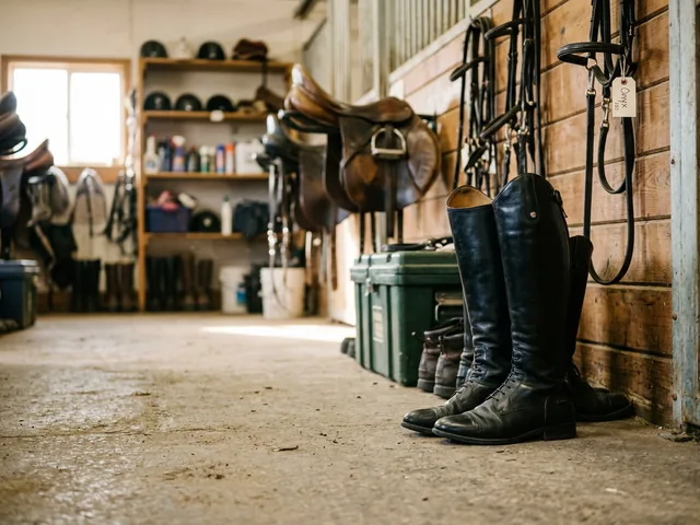 Botas altas de montar de cuero